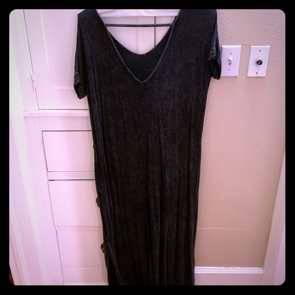 Black maxi dress